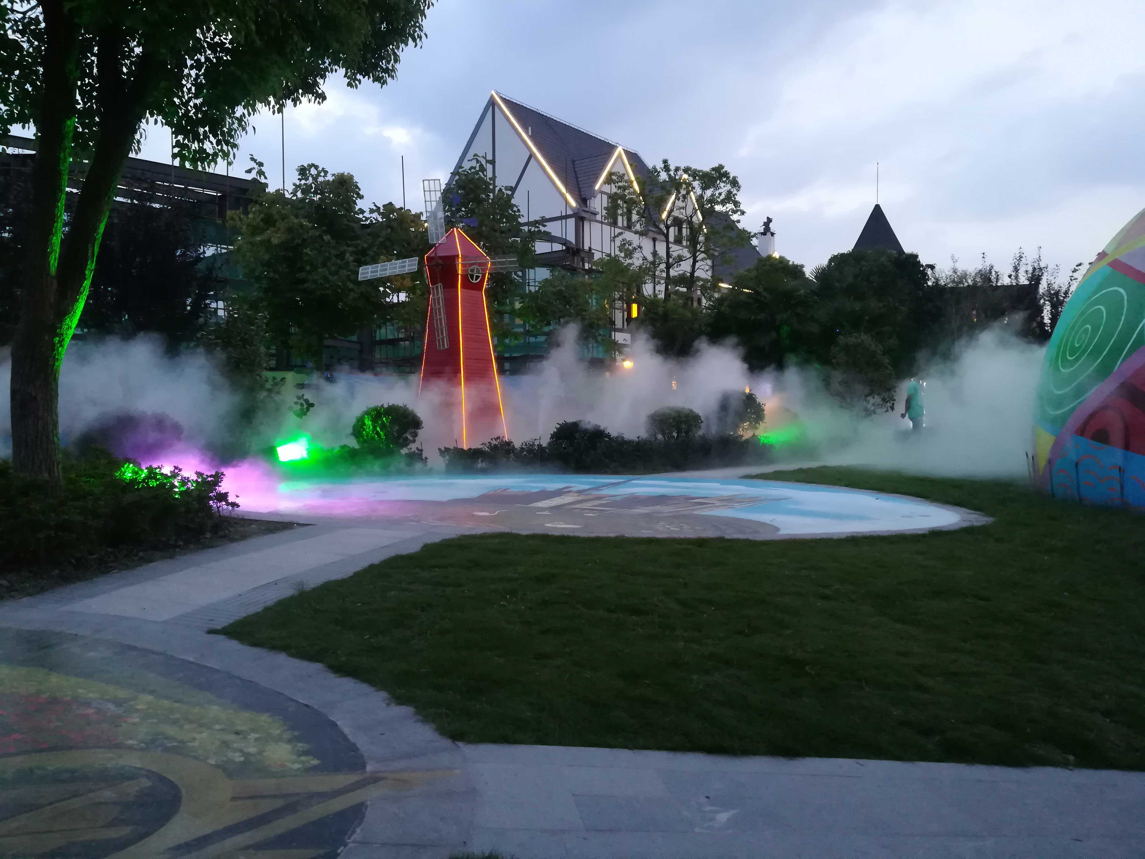 喷泉冷雾